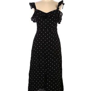 H&M Elegant Black Polka Dot Dress